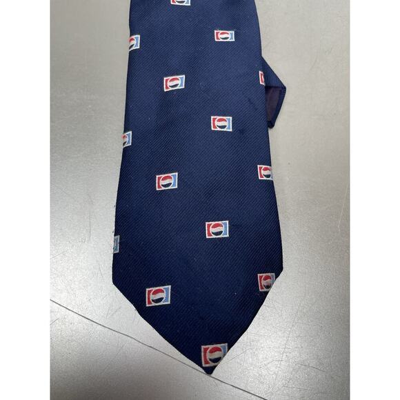 Vintage Pepsi Cola GL Harvale Polyester Logo Retro Tie 70s 80s - Picture 2 of 3